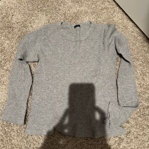 Brandy Melville Gray Long Sleeve Top